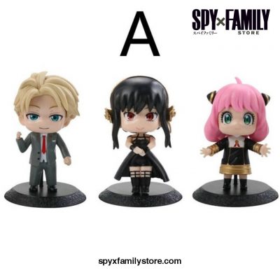 3Pcs/set Spy X Family Anime Figure Toys A