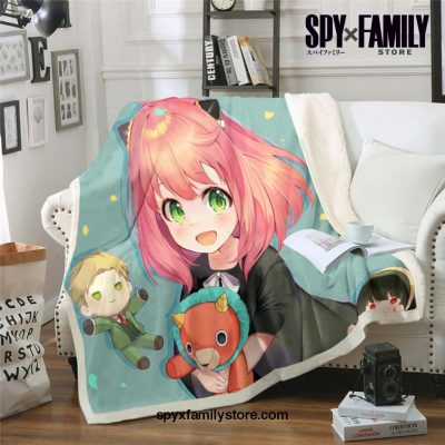 Anime Spy X Family Blanket 3D Printed 7 / 100X140Cm