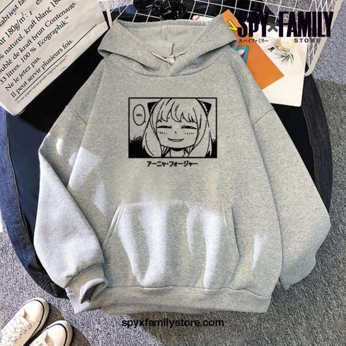 Anya Spy X Family Hoodie Gray / 4Xl