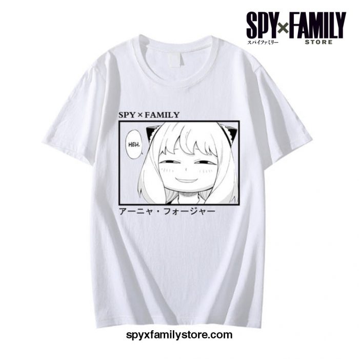 Harajuku Spy X Family Anya T-Shirt White / L