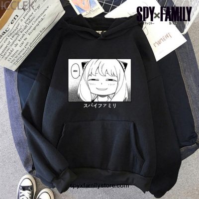 Kawaii Anya Spy X Family Hoodie Black / 4Xl