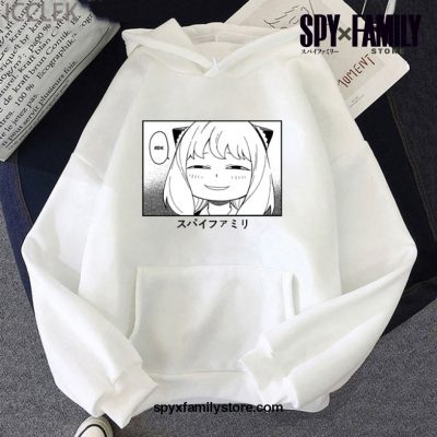 Kawaii Anya Spy X Family Hoodie White / 4Xl