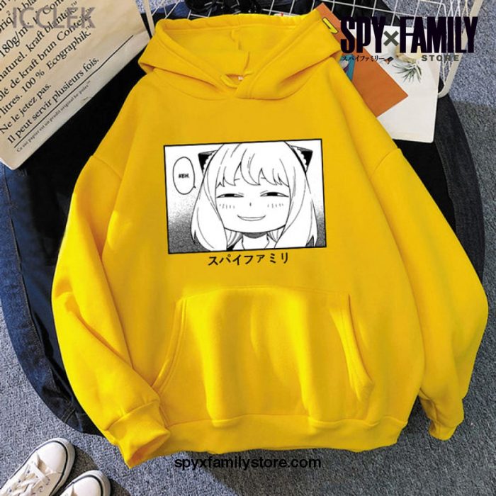 Kawaii Anya Spy X Family Hoodie Yellow / 4Xl