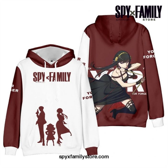 Red Yor Spy X Family Hoodie 2Xl