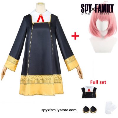 Spy X Family Anya Forger Cosplay Costume Full Set / M