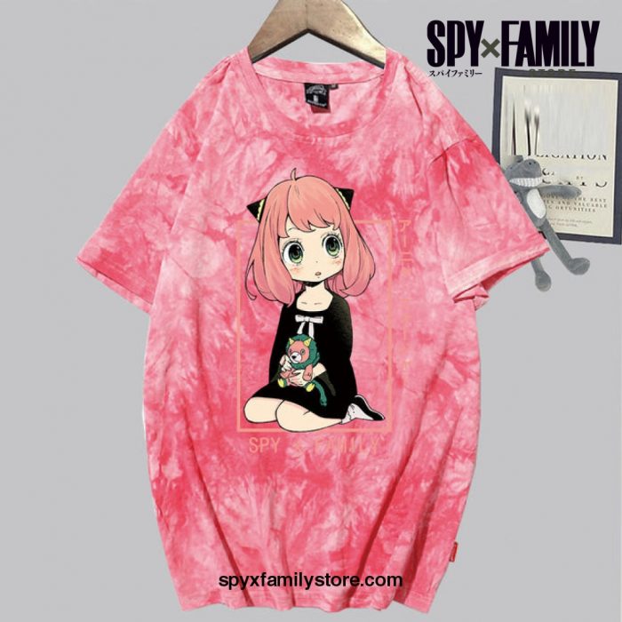 Spy X Family Anya Forger Cosplay T-Shirt Pink / S