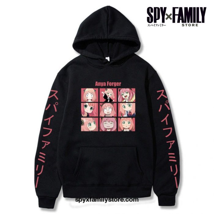 Spy X Family Anya Forger Pocket Hoodie Black / Xxxl