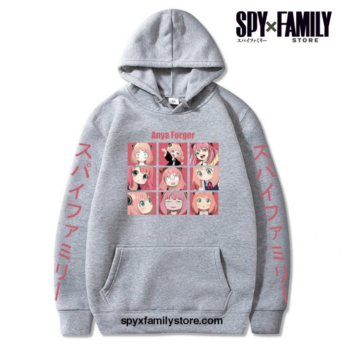 Spy X Family Anya Forger Pocket Hoodie Gray / Xxxl