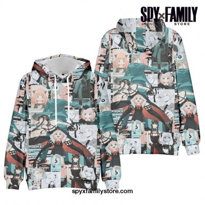 Spy X Family Characters 3D Print Hoodie 4Xl