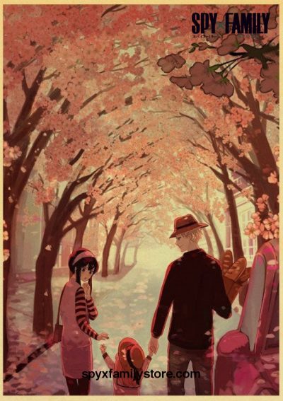 Spy X Family In Sakura Forest Poster 30X21Cm