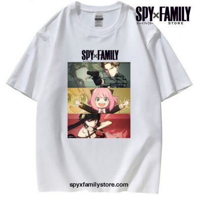 Spy X Family Short Sleeve Cotton T-Shirt White / M