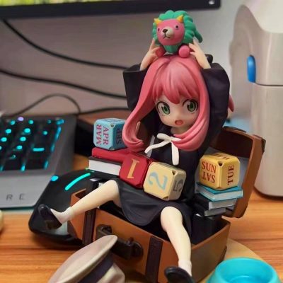 Anime Spy X Family Anya Figure Toys Loid Yor Forger Chibi Anua Figure With Base Figurine 2 - Spy x Family Store