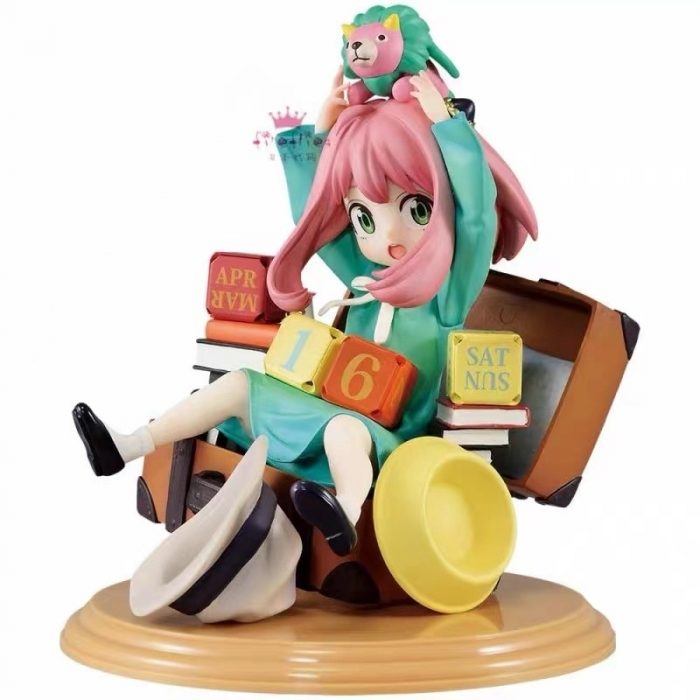 Anime Spy X Family Anya Figure Toys Loid Yor Forger Chibi Anua Figure With Base Figurine 4 - Spy x Family Store