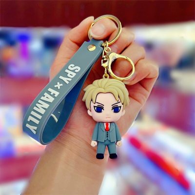 Spy X Family 3D Soft Rubber Doll Cosplay Props Keyrings Twilight Anya Yor Loid Forger Pendant 3 - Spy x Family Store