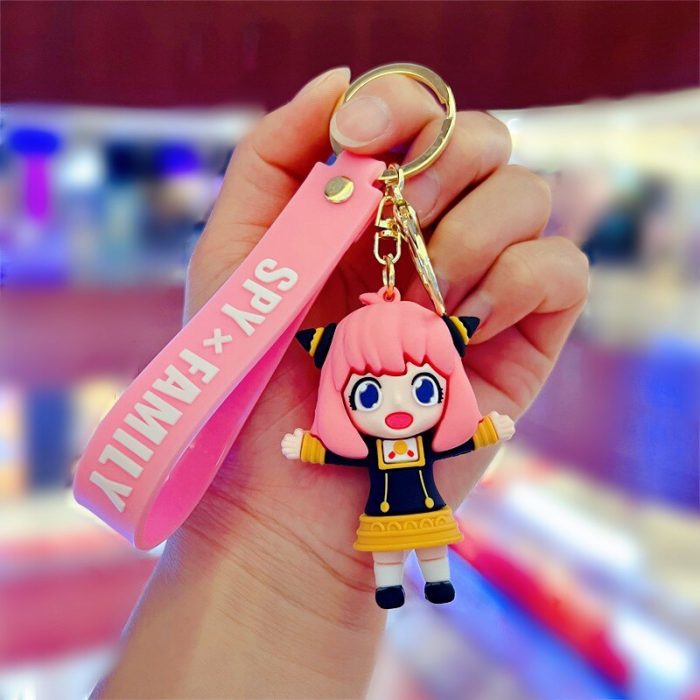 Spy X Family 3D Soft Rubber Doll Cosplay Props Keyrings Twilight Anya Yor Loid Forger Pendant 4 - Spy x Family Store