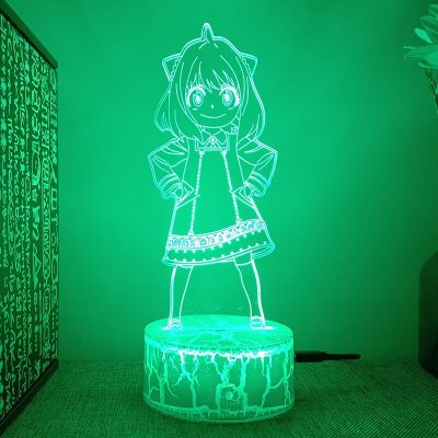 Spy X Family Anya Anime Figure 3d Led Lamp For Bedroom Manga Lava Night Lights Children 2 - Spy x Family Store