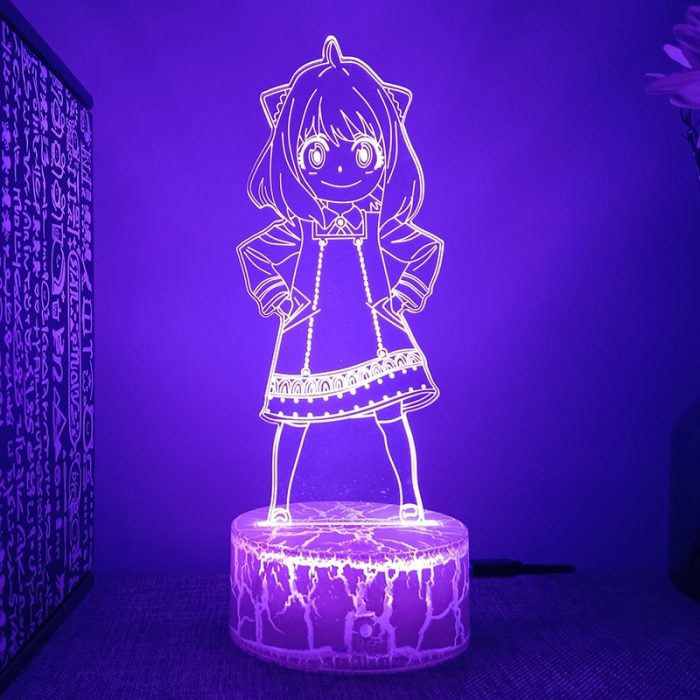 Spy X Family Anya Anime Figure 3d Led Lamp For Bedroom Manga Lava Night Lights Children - Spy x Family Store