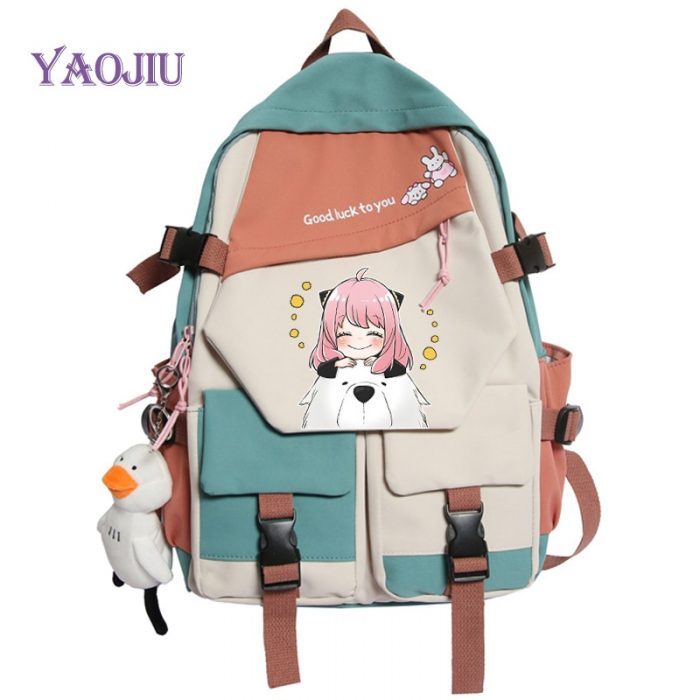 Spy X Family Anya Forger Backpacks Teens Back To School Shoulder Bag Girls Boys Schoolbag Canvas 3 - Spy x Family Store